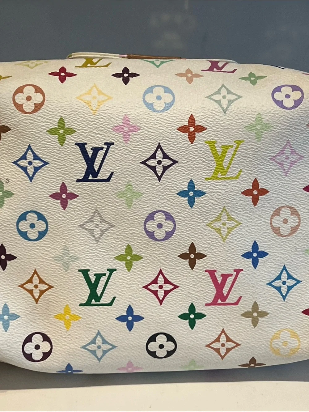 Louis Vuitton Speedy 30 White Multicolor Monogram - Picture 6 of 15